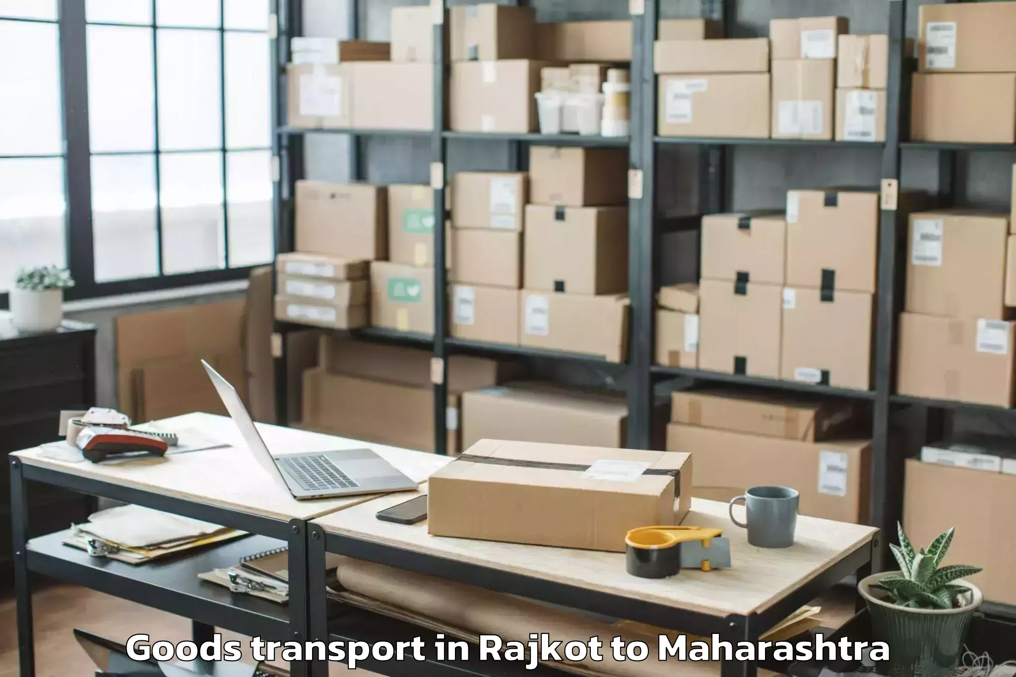 Book Rajkot to Dr Balasaheb Sawant Konkan Kri Goods Transport Online